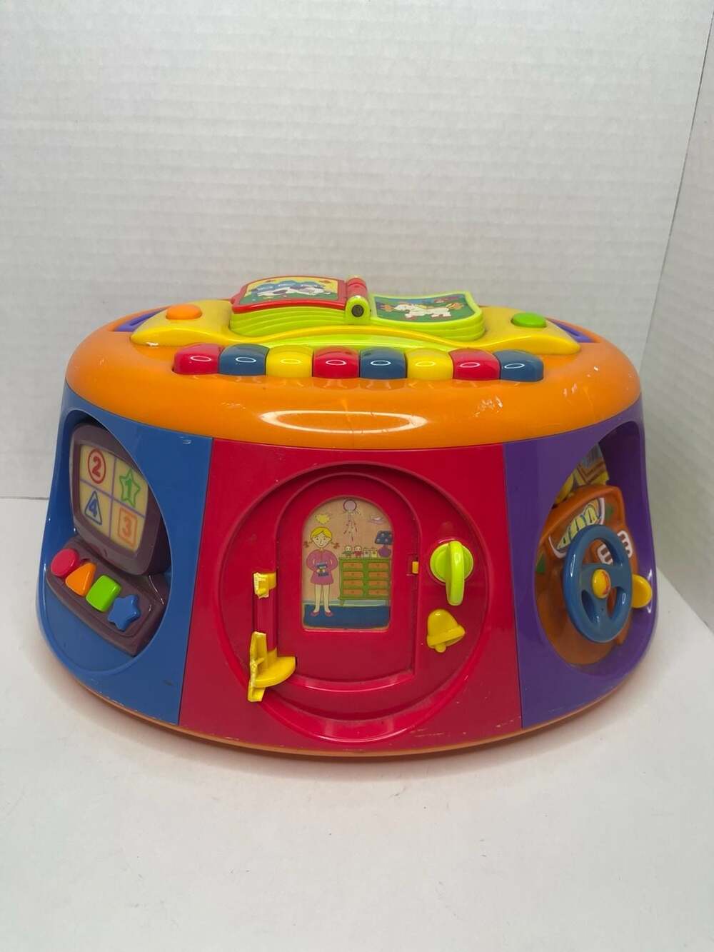 Kiddieland RARE Activity Center Toddler Toy with Piano Steering Wheel, and Phone